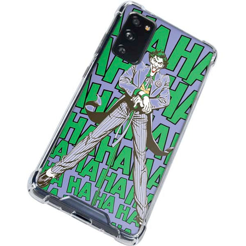 DC Comics The Joker Vintage pose pattern Galaxy S20 FE Clear Case